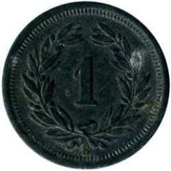 İsviçre-1 Rappen-1942-Çinko-Nadir-Temiz