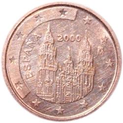 İSPANYA 2 EURO CENT 2000