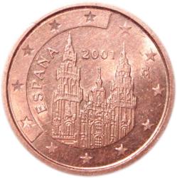 İSPANYA 2 EURO CENT 2001