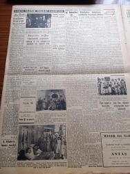 Vatan Gazetesi - 16 Mayıs 1949 - İki İhtimalden Biri Yazan Ahmet Emin Yalman Köşe Yazısı - Paris Toplantısı Hazırlıkları Devam Ediyor - Bonn Anayasası Bütün Almanya'ya Şamil Olmalı - Araplara Göre Amerika Araplara Anlaşmak Zorunda - Akdeniz Kupası Maçlarında 2. Zafer - Türkiye Yunanistanı 2 1 Mağlup Etti - Milli Maçı Radyoda Dinlerken - Ankara'da Çubuk Barajında 4 Kişi İle 300 Talebe Çarpıştı - Marshall Planının Türkiye Temsilcisi Door Marshall Planı Türkiye'yi Geri Memleket Yapmayacaktır - Osmanoğulları Yazan Feridun Fazıl Tülbentçi Yazı Dizisi - Matbuat Hürriyetini Doğru Yazan Mehmet Ali Sebük - İzmit Memleket Hastanesi İçin Bir Milyon Lira Lazım -  Rusya İrana Borcunu Ödemiyor - Kütahya'da Verem Dispanseri - İstanbul Şehir Tiyatrosu Artistleri Akhisar'da - Vasfi Rıza Zobu - Komünistler Şanghay Kapılarında Çarpışıyor - Eski İngiliz Sefirinin Anlattıkları Yazan Sir Hughe Knatchbull Hugessen Yazı Dizisi - Orta Şarktan Röportajlar Yazan Sinan Korle - Cristal Grandin Ve Ora Radyoları
