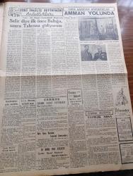 Vatan Gazetesi - 16 Mayıs 1949 - İki İhtimalden Biri Yazan Ahmet Emin Yalman Köşe Yazısı - Paris Toplantısı Hazırlıkları Devam Ediyor - Bonn Anayasası Bütün Almanya'ya Şamil Olmalı - Araplara Göre Amerika Araplara Anlaşmak Zorunda - Akdeniz Kupası Maçlarında 2. Zafer - Türkiye Yunanistanı 2 1 Mağlup Etti - Milli Maçı Radyoda Dinlerken - Ankara'da Çubuk Barajında 4 Kişi İle 300 Talebe Çarpıştı - Marshall Planının Türkiye Temsilcisi Door Marshall Planı Türkiye'yi Geri Memleket Yapmayacaktır - Osmanoğulları Yazan Feridun Fazıl Tülbentçi Yazı Dizisi - Matbuat Hürriyetini Doğru Yazan Mehmet Ali Sebük - İzmit Memleket Hastanesi İçin Bir Milyon Lira Lazım -  Rusya İrana Borcunu Ödemiyor - Kütahya'da Verem Dispanseri - İstanbul Şehir Tiyatrosu Artistleri Akhisar'da - Vasfi Rıza Zobu - Komünistler Şanghay Kapılarında Çarpışıyor - Eski İngiliz Sefirinin Anlattıkları Yazan Sir Hughe Knatchbull Hugessen Yazı Dizisi - Orta Şarktan Röportajlar Yazan Sinan Korle - Cristal Grandin Ve Ora Radyoları