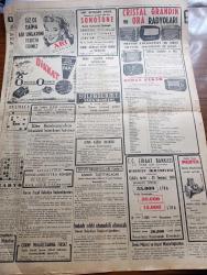 Vatan Gazetesi - 16 Mayıs 1949 - İki İhtimalden Biri Yazan Ahmet Emin Yalman Köşe Yazısı - Paris Toplantısı Hazırlıkları Devam Ediyor - Bonn Anayasası Bütün Almanya'ya Şamil Olmalı - Araplara Göre Amerika Araplara Anlaşmak Zorunda - Akdeniz Kupası Maçlarında 2. Zafer - Türkiye Yunanistanı 2 1 Mağlup Etti - Milli Maçı Radyoda Dinlerken - Ankara'da Çubuk Barajında 4 Kişi İle 300 Talebe Çarpıştı - Marshall Planının Türkiye Temsilcisi Door Marshall Planı Türkiye'yi Geri Memleket Yapmayacaktır - Osmanoğulları Yazan Feridun Fazıl Tülbentçi Yazı Dizisi - Matbuat Hürriyetini Doğru Yazan Mehmet Ali Sebük - İzmit Memleket Hastanesi İçin Bir Milyon Lira Lazım -  Rusya İrana Borcunu Ödemiyor - Kütahya'da Verem Dispanseri - İstanbul Şehir Tiyatrosu Artistleri Akhisar'da - Vasfi Rıza Zobu - Komünistler Şanghay Kapılarında Çarpışıyor - Eski İngiliz Sefirinin Anlattıkları Yazan Sir Hughe Knatchbull Hugessen Yazı Dizisi - Orta Şarktan Röportajlar Yazan Sinan Korle - Cristal Grandin Ve Ora Radyoları