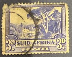 Güney Afrika Pulu - South Africa Stamp - Mektup Zarfından Kesilmiş  / Postadan Geçmiş Pul Filateli - Damgalı - EV VE AĞAÇ TEMALI GÜNEY AFRİKA PULU, 3 PARA - YABANCI PULLAR-NOSTALJİK DOĞUM GÜNÜ HEDİYESİ