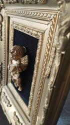 Altın varaklı melek biblolu tablo