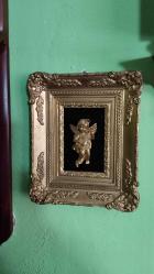 Altın varaklı melek biblolu tablo