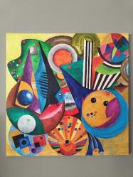 Sanatçı İmzalı Soyut Tablo