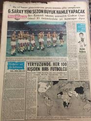 YENİ SABAH GAZETESİ 14 HAZİRAN 1964 YIL :27 SAYI :9070--İnönü Amerika ya 21 Haziran da Hareket Ediyor --Churchill de Gaulle den nefret ediyormuş --Uçuruma düşen bir otobüste  6 ölü var ---Savcı Suna nın  hapsinin istedi ---Doğu illerinde çimento  fahiş fiyatla satılıyor ---Kayıp Ayla istismar konusu halini aldı --Araplar Kıbrıs a ne zaman müdahale edecek ?--Başkan Johnson için 1 milyar dolarlık tazminat davası açıldı ---Beşiktaş-Altay bugün oynuyor --Galatasaray finale kaldı --Fenerbahçe ,PTT li Şükrü ye  40.000 lira teklif etti ----Başpehlivanlar içinde  en iddialısı Kara Ali --38. Gazi Koşusu Bugün Koşuluyor ---Güzelliği Sevda Ferdağ ın başını yine derde soktu --Başarılı bir rejisör senarist ve oyuncu  :Süha Doğan --Gülçin Kutlu :Paramparça oyununda ---Galatasaray yeni sezon büyük hamle  yapacak --Yeryüzünde  her gün 100 kişiden  biri futbolcu ---