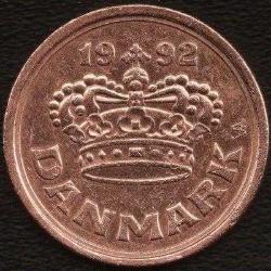 Danimarka-50 Öre-1992-Bronz-ÇÇT