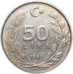 TÜRKİYE CUMHURİYETİ 50 LİRA 1985