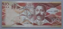 BARBADOS=2013  10 Dolar P-75  ÇİL'