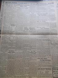Vatan Gazetesi - 28 Mayıs 1949 - Asaletin İcapları Yazan Ahmet Emin Yalman Köşe Yazısı - Pabuçsuz Milletvekili İbrahim Refik Soyer - Valilere Verilecek Geniş Salahiyetler - Sovyet Askeri Tatbikatı - İngiltere Amerikan Komünist o Eisler'i İade Etmiyor - Kominforma Türkiye'deki Faaliyetine Devam Ediyor - Demokrat Parti Ve Seçimler Celal Bayar Kısmi Seçimleri Lüzumsuz Buluyor - Osmanoğulları Yazan Feridun Fazıl Tülbentçi Yazı Dizisi - Karl Marx'ı Yok Etmek İsteyen Stalin Ve Kendisinden Evvelkiler - Ankara Gençliği Dün Miting Yaptı - İngiliz Hakemi Mr. Greenwood'un Futbolcularımız Hakkında Mütalaası Yine Türk Takımları Enerjik Oynuyor - Fenerbahçe Bugün Charlton İle Karşılaşıyor - Volvo Kamyon - Gold Year Kamyon Lastikleri - Pal Traş Bıçağı - Albayrak Hububat Unları