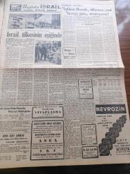 Vatan Gazetesi - 9 Haziran 1949 - Kabinede Tadiller Yazan Ahmet Emin Yalman Köşe Yazısı - Dün Mecliste Fırtına Koparan Bir Hadise - Osman Nuri Köni Hükümeti Ve Başbakanı Ağır Lisanla İtham Etti - Pakistan Sağlık Ve Dahiliye Nazırı Kadı Fazlullah Geldi - Sovyetlere Hayatını Kaybeden Kuryemiz Fuat Güzaltan'ın Cenazesi Kars'a Getirildi - Bulgar Limanında 7 Ay Tutulan Handan İsimli Gemimiz - Adapazarı Canavarı Basri Ersoyun Muhakemesi - Osmanoğulları Yazan Feridun Fazıl Tülbentçi Yazı Dizisi - Mısırlı Güreşçiler Dün Gitti - Avusturya Lig Şampiyonu Austria Takımı Geldi - Queens Park Rangers Galatasaray Bugün Karşılaşıyor - Bugünkü İsrail Yazan Sinan Korle Yazı Dizisi - Fakir Ve Yetim Çocuklara Yardım Eşya Piyangosu - Bulmaca - İstanbul Radyosu Programı - Mavi Gillette Traş Bıçağı - Hanomag Ziraat Traktörleri - İsveç Malı Volvo Kamyon -  Zeiss Marka Mikroskop -  K L M Hollanda Kraliyet Havayolları - Tarlan Diş Macunu