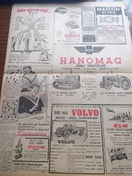Vatan Gazetesi - 9 Haziran 1949 - Kabinede Tadiller Yazan Ahmet Emin Yalman Köşe Yazısı - Dün Mecliste Fırtına Koparan Bir Hadise - Osman Nuri Köni Hükümeti Ve Başbakanı Ağır Lisanla İtham Etti - Pakistan Sağlık Ve Dahiliye Nazırı Kadı Fazlullah Geldi - Sovyetlere Hayatını Kaybeden Kuryemiz Fuat Güzaltan'ın Cenazesi Kars'a Getirildi - Bulgar Limanında 7 Ay Tutulan Handan İsimli Gemimiz - Adapazarı Canavarı Basri Ersoyun Muhakemesi - Osmanoğulları Yazan Feridun Fazıl Tülbentçi Yazı Dizisi - Mısırlı Güreşçiler Dün Gitti - Avusturya Lig Şampiyonu Austria Takımı Geldi - Queens Park Rangers Galatasaray Bugün Karşılaşıyor - Bugünkü İsrail Yazan Sinan Korle Yazı Dizisi - Fakir Ve Yetim Çocuklara Yardım Eşya Piyangosu - Bulmaca - İstanbul Radyosu Programı - Mavi Gillette Traş Bıçağı - Hanomag Ziraat Traktörleri - İsveç Malı Volvo Kamyon -  Zeiss Marka Mikroskop -  K L M Hollanda Kraliyet Havayolları - Tarlan Diş Macunu