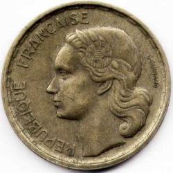 Fransa-10 Centimes-1951-Alüminyum/Bronz-ÇT