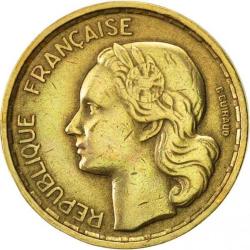 Fransa-10 Centimes-1951-Alüminyum/Bronz-ÇT