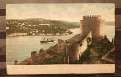 PC.877  İSTANBUL BOĞAZI RUMELİHİSARI OSMANLI DÖNEMİ POSTA KARTI