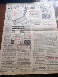Vatan Gazetesi - 16 Haziran 1949 - Karşılıklı Şikayetlerin Bilançosu 3  Yazan Ahmet Emin Yalman Köşe Yazısı - Demokratik Parti Umumi Kongresi Arifesinde Kongrenin Havasını Bozmak İçin Sarfedilen Gayretler - Tango Bestekarlarından İrfan Kipman Dünya Turuna Çıkıyor - Elazığ'daki Feci Yangın Yüzden Fazla Dükkan Kül Haline Geldi - Pakistan'ın İlk Elçisi Mian Beşir Ahmet Dün Geldi - Türkiye Sanayii Nasıl Gelişebilir - Osmanoğulları Yazan Feridun Fazıl Tülbentçi Yazı Dizisi - Marshall Planı Ve Türk Köylüsü Yazan Richard D. Robinson - Müstehcen Aşk Gazetesi Hasan Matbaacılar Hakkında Da Takibata Başlandı - İstanbul Radyosu Yarın Saat 9'dan İtibaren 24 Saat Neşriyat Yapacak - Bir Öğretmen Grubu Bugün İmralı'ya Gidiyor - Pakistan'da Bombalanan Asiler - Moskova'da Düğün Hazırlığı - Stalin'in Oğlu Molotov'un Kızıyla Evleniyor - Papa'ya Hakaret Eden Esmer Güzeli Laura Dias Muhakeme Edilecek - Bugünkü İsrail Yazan Sinan Korle Yazı Dizisi - Ecnebi Gözüyle Türk İş Adamı Yazan Süreyya Ağaoğlu