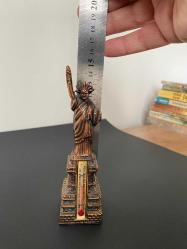 Özgürlük Heykeli bronz döküm termometreli