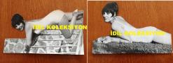 YEŞİLÇAM'IN YILDIZI SEVDA FERDAĞ'IN ORİJİNAL BÜYÜK BOY 2'Lİ FOTOĞRAF SETİ - 22 x 12 cm EBADINDA - SİYAH & BEYAZ - SEVDA FERDAĞ'IN BEYAZ MAYOSUYLA GÜNEŞLENİRKEN ÇEKİLMİŞ 2 ÖZEL FOTOĞRAFI - 1960'LARDAN 2 FOTOĞRAF