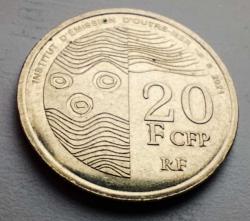 Efemera - FRANSIZ PASİFİK TOPRAKLARI (Malezya, Polinezya, Mikronezya) 2021 YILI 20 FRANK ÇİL. - kitantik - kitaLog