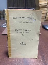 DİVAN-I KEBİR'DEN SEÇME ŞİİRLER CİLT 3