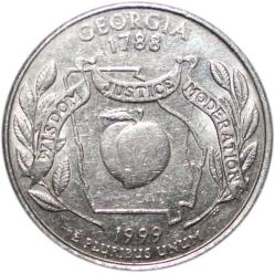 USA QUARTER DOLLAR GEORGIA 1999