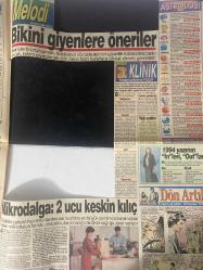 SABAH MELODİ GAZETESİ VE SABAH TELERAMA GAZETESİ KADINLARA ÖZEL - 30 Haziran 1994 -Karikatürler-Walt Disney/Boncuk-Mort Walker-Dick Browne/Bizim Aile-Tom Armstrong/Marvin-Graham Allen-John Dodd/Kral Kedi-Süleyman Turan/Dön Artık-Astroloji-Bülent Kısa-Klinik-Meltem Pusat-Telerama Programı-Sabah Filmleri-Öğlen Filmleri-Akşam Filmleri-Erdoğan Sevgin-Hakan Ural—Sibel Can-engin Can--Müşvik Kenter-şükran Güngör--kibariye-Songül Çoban fehim Yener-Osman Balcıgil-Jale-mehbare Çelik-Engin Özgen-Ali Öztürk-Tarkan-nükhet duru-Sezen Aksu-Yonca Evcimik-Pembe Mutlu-Adile Naşit-Ayşen Gruda-Kartal Tibet-Kemal Sunal-Şener Şen- Nilüfer-Güner Ümit-nesrin balkız—Soner Arıca-ANAP Fatih ilçesi belediye başkan adayı Sadettin Tantan-Burak-Gönül Abla-Sega-Saadettin Teksoy-Güneri Civaoğlu-Kibariye-Nurhan Damcıoğlu-Cüneyt Arkın-Sevda Ferdağ-Tarık Akan-Cavidan Akyol-Kırca-Ayşegül Atik