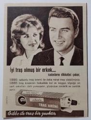 GİBBS TRAŞ KREMİ • İyi traş olmuş bir erkek kadınların dikkatini çeker ~ Ebat : 11 X 15
