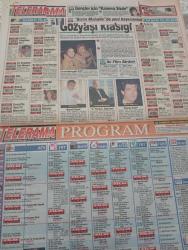 SABAH MELODİ GAZETESİ VE SABAH TELERAMA GAZETESİ KADINLARA ÖZEL - 30 Temmuz 1994 -Karikatürler-Walt Disney/Boncuk-Mort Walker-Dick Browne/Bizim Aile-Tom Armstrong/Marvin-Graham Allen-John Dodd/Kral Kedi-Süleyman Turan/Dön Artık-Astroloji-Bülent Kısa-Klinik-Meltem Pusat-Telerama Programı-Sabah Filmleri-Öğlen Filmleri-Akşam Filmleri-Erdoğan Sevgin- Meltem pusat-leyla adalı-hüner coşkuner-selami şahin-nurdan torun-songül Karlı-Arnold schearzenegger-Judie Foster-Atatürk- Ali öztürk-burak- emrah- nejat Uygur- nevin Servet- abide Savaşçı-Horat Zincke-İrvin krokoff-Malcolm Veidenheimer Süleyman Turan-Nurdan Torun-tarık akan-Richard Dreyfuss-Pierce Brosnan