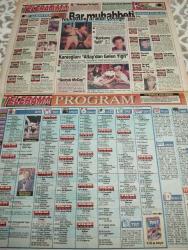 SABAH MELODİ GAZETESİ VE SABAH TELERAMA GAZETESİ KADINLARA ÖZEL - 10 Temmuz 1994 -Karikatürler-Walt Disney/Boncuk-Mort Walker-Dick Browne/Bizim Aile-Tom Armstrong/Marvin-Graham Allen-John Dodd/Kral Kedi-Süleyman Turan/Dön Artık-Astroloji-Bülent Kısa-Klinik-Meltem Pusat-Telerama Programı-Sabah Filmleri-Öğlen Filmleri-Akşam Filmleri-ErdoğanSevgin- Feyyaz tokar-atv-ali kırca- Halit kıvanç-rutkay aziz-duygu Asena- Nükhet duru-tarkan- turgut özal-yusuf Bozkurt Özal- Ali Öztürk- Hepa- Safiye Soyman- burak Kut-muazzez abacı-emel Yener- sertap Eren- Sezen Aksu- Ceylan büyükbaş- tamer Altekin- Samim değer- Barış Manço- toron Karacaoğlu-ali arbi- Doktor Ahmet Günay- Ankara mobilya-nanyu- mutfak- 6 Aydan gelen Yiğit- karete Okulu- ihsan berkel- Ayşen gruda-kartal Tibet- susam Sokağı