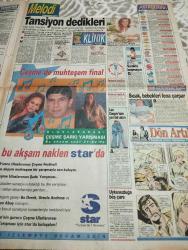 SABAH MELODİ GAZETESİ VE SABAH TELERAMA GAZETESİ KADINLARA ÖZEL - 15 Temmuz 1994 -Karikatürler-Walt Disney/Boncuk-Mort Walker-Dick Browne/Bizim Aile-Tom Armstrong/Marvin-Graham Allen-John Dodd/Kral Kedi-Süleyman Turan/Dön Artık-Astroloji-Bülent Kısa-Klinik-Meltem Pusat-Telerama Programı-Sabah Filmleri-Öğlen Filmleri-Akşam Filmleri-ErdoğanSevgin- Murat belge-emrah- Nilüfer- Kadir Kadir Tapucu- Ahmet kaya-kanal D- neşe Erberk-arzum onan- Banu Sağnak- ursula Andres- kaset toptan biraderler A.Ş- Sibel Can- Tarkan- ayhan aşarız- Ali öztürk-nazan öncel-buketleri Dereoğlu-sega-emrah-alo bilgi-ask falınız-oyun hatt-star tv-ibrahim tatlises-ibo shwow- Tolga savacı-fullden Uraz- Kadir inanır-necla Nazır- Nurhan Damcıoğlu- banu sağnak- İlyas salman-cüneyt Arkın