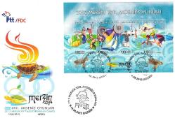 2013 Mersin XVII.  Akdeniz Oyunları FDC/ İlk Gün Zarfı
