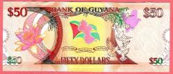 GUYANA 50 DOLLARS 2016 UNC ÇİL