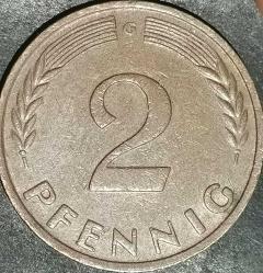 ALMANYA 1996 G     2 PFENNIG