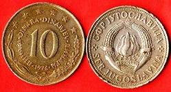 YUGOSLAVYA 10 DINARA 1976