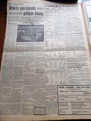 Vatan Gazetesi - 24 Temmuz 1949 - Dünya Ölçüsünde Bir Şehir Toplantısı Yazan Ahmet Emin Yalman Köşe Yazısı - İzmir'de Şiddetli Bir Zelzele Oldu - Karaburunda İki Kişi Öldü Ve 215 Ev Hasara Uğradı Çeşmede De 80 Ev Yıkıldı - Başbakan Şemsettin Günaltay İstanbul'a Geldi - Bugün Basın Bayramını Kutluyoruz - Nihat Erim'in Beyanatı Hararetli Münakaşalara Yol Açtı - Radyo ile Şehir Toplantıları İlk Toplantı Dün Yapıldı - Winston Churchill'in İşçi Kabinesine Hücumu - Berlin Oteli Yazan Vicki Baum Yazı Dizisi - Geçmişte Bugün İkinci Meşruiyetin Resmen İlanı Yazan Feridun Fazıl Tülbentçi Yazı Dizisi - Hatay'ın Kurtuluş Yıldönümü Kutlandı - Raman'da Petrol İstihsali Artıyor -  Cihan Tarihinin En Büyük Muharebelerinden Biri Ankara Savaşı Yazan Feridun Fazıl Tülbentçi - Amerika'dan Vatana Yazan Altemur Kılıç Yazı Dizisi - Tam 5 Sene Evvel Hitler'in Yanı Başında Patlayan Bomba Nakleden Mehmed Selim Tura Yazı Dizisi - Fenerbahçe Kalecilerinden Hüsnü Vefa'ya Girdi - Bugünkü Yüzme Müsabakaları - Singer