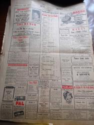 Ulus Gazetesi - 4 Nisan 1950 - Cumhurbaşkanı İsmet İnönü Bugün Konya'da - Mersin'deki Gezileri Sırasında Cumhurbaşkanı İsmet İnönü Halkın Coşkun Sevgi Gösterileriyle Karşılandı - Recep Peker Dün Büyük Bir Törenle Toprağa Verildi - Şehit Veterinerleri Anma Töreni - Ankara'da CHP Safları Sıklaşıyor - Orta Şarkta Komünist Nüfuzu Yazan Hüseyin Cahit Yalçın Köşe Yazısı - Gene O Cinayet Yazan Peyami Safa Köşe Yazısı - Kalaba İhtiyar Heyeti Beraat Etti - Beyaz Ekmek Bugün Çıkıyor - Karşıyaka'da Ziraat Bankası Bürosu - Uçan Gölgeler Yazan Server Bedi Yazı Dizisi - İnönü Ansiklopedisisin Esasları Yazan Agah Sırrı Levend - Carmen Operasında Başrolü Oynamak İçin Şehrimize Gelen Sanatkar Kitsa Domassioti Bu Akşam Radyoda Konser Verecek - Stalin Kalbinden Hastaymış - Hulusi Selek İzmir Belediye Başkanı Oldu - Uçan Dairelerin Sırları - Lüt Yolunda Yazan Kerim Ömer Çağlar Yazı Dizisi - Yankee Paşa Yazan Edison Marshall Yazı Dizisi - Haftanın Filmleri - Ferguson Ziraat Traktörleri - Çocuk Fotoğrafları