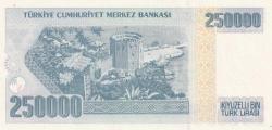 7. Emisyon I51 Serisi 250.000 Türk Lirası Güzel Numaralı