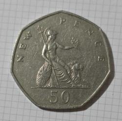İngiltere 1969 50 pence