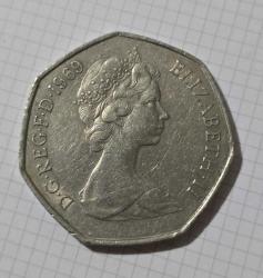 İngiltere 1969 50 pence