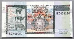 BURUNDİ=2009  1000 Francs   P-46a   ÇİL'
