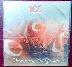 Kuruş ,Lira  Set 2023 TC, 100 yıl Anısına Düzenlemiş  özel Standdında Madeni para seti
