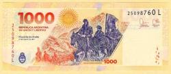 Argentina 1000 Pesos P New 2023 UNC (MZT 15 999) ÇİL