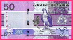 Gambia 50 Dalasis 20232024 P 40 NEW Sign UNC (MZT 16 265) ÇİL