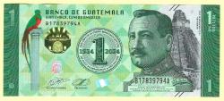 Guatemala, 1 Quetzal, 2024, P-New, UNC Commemorative ÇİL