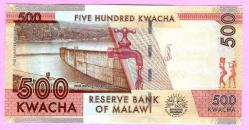 Malawi, 500 Kwacha, 2017 p66 UNC ÇİL