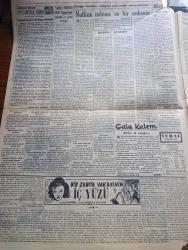 Vatan Gazetesi - 14 Eylül 1950 - Basın Mesleğinde Müşterek Bir Dünya Cephesine Doğru Yazan Ahmet Emin Yalman Köşe Yazısı - Marshall Savunma Bakanı Tayin Edildi - Manevraların Dördüncü Günü De Başarılı Oldu - Milli Eğitim Bakanı Tevfik İleri'nin Tebliği - Üç Büyükler Batı Almanya'yı Konuştular - Galatasaray İngiliz Sunderland Karşısında 3 1 Mağlup Oldu - Solcuların Muhakemesi - Hür Markopaşa Sahibi Raci Hakkı Dinçer Ağır Cezaya Verildi - Bir Zabıta Vakasının İçyüzü Yazan J. J. Gauthier Yazı Dizisi - Geçmişte Bugün İstanbul Kerbelaya Döndü Yazan Feridun Fazıl Tülbentçi Yazı Dizisi - Nutkun Manası Ve Bir Noksanı - Yazar Nurettin Safa Coşkun Aleyhine Dava Açıldı -  Amerika'nın Sesi Radyosuna 97 Milyon Dolar Verildi - Susuz Ve Işıksız Şehir İstanbul - Dün Geceki Boks Karşılaşmaları Elektrik Takımı Yunanlılara 2 1 Galip Geldi -  Kanuni Sultan Süleyman Yazan Feridun Fazıl Tülbentçi Yazı Dizisi - Varta Akü - Hasan Limon Çiçekleri Kolonyası - İstanbul Ankara Radyosu Programı - Bulmaca