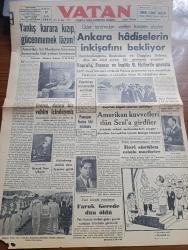 Vatan Gazetesi - 17 Eylül 1950 - Yanlış Karara Kızıp Gücenmemek Lazım Yazan Ahmet Emin Yalman Köşe Yazısı - Fuat Köprülü Fransız Ve İngiliz Büyükelçileriyle Konuştu - Atlantik Paktı - CHP Genel Başkanı İsmet İnönü Daimi Benim İçindeymiş - Bernard Shaw İyileşiyor -  Faruk Gerede Dün Öldü - Amerikan Kuvvetleri Dün Seul'a Girdiler - Bir Zabıta Vakasının İçyüzü Yazan J. J. Gauthier Yazı Dizisi - Medeni Cesaret Eksikliği Yazan Behçet Kemal Çağlar - Geçmişte Bugün Yazan Feridun Fazıl Tülbentçi Yazı Dizisi - Bu Kış Göreceğimiz Filmlerden Aşk Melikesi - Sinema Hileleri Yazan Vehbi Belgil - Dünya Karikatürleri - Kanuni Sultan Süleyman Yazan Feridun Fazıl Tülbentçi Yazı Dizisi - Tiyatro Perdeleri Açılırken Yazan Cavit Yamaç - Kore'deki Harp Nasıl İnkişaf Edecek Yazan General Carl Spaatz - Uyuz Ve Deri Hastalıkları İçin Parazitan - İran'da Kürt İsyanının İçyüzü - İstanbul Ankara Radyosu Programı - Bulmaca