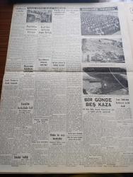 Vatan Gazetesi - 17 Ekim 1950 - Bizim İçin Meydan Açıktır Yazan Ahmet Emin Yalman Köşe Yazısı - Kızıl Bulgar Hükümetinin Her İsnadına Deliller Ve Vesikalarla Mukabele Ediliyor - Türk Askeri Birliği - Teknik Üniversite Merasimle Açıldı - İlk Dersi Profesör Salih Murat Uzdilek Verdi - Milli Tıp Kongresi İlk Toplantıda Gerek Mevzuu Ele Alındı - İstanbul Seçimi Demokrat Parti Adayları Kazandılar - Batı Avrupa'nın Harp Kudreti - Geçmişte Bugün Kosova Sahrasında Üç Gün Yazan Feridun Fazıl Tülbentçi Yazı Dizisi - Bir Zabıta Vakasının İçyüzü Yazan J.J. Gauthier Yazı Dizisi - Birleşik Amerika'nın İktisadi Kudreti Yazan Melih Günel - Resimlerle Hadiseler - İsrail'de Fevkalade Hal - Resimlerle Hadiseler - Çörçil Anlatıyor Yazan Winston Churchill Yazı Dizisi - Kanuni Sultan Süleyman Yazan Feridun Fazıl Tülbentçi Yazı Dizisi - Vefa Bozası Çıktı - İstanbul Ankara Radyosu Programı - Dodge Kamyon -  Femina Kadın Şapka ve Terzi Evi