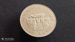 10 PENCE 1987  BAILIWICK OF JERSEY